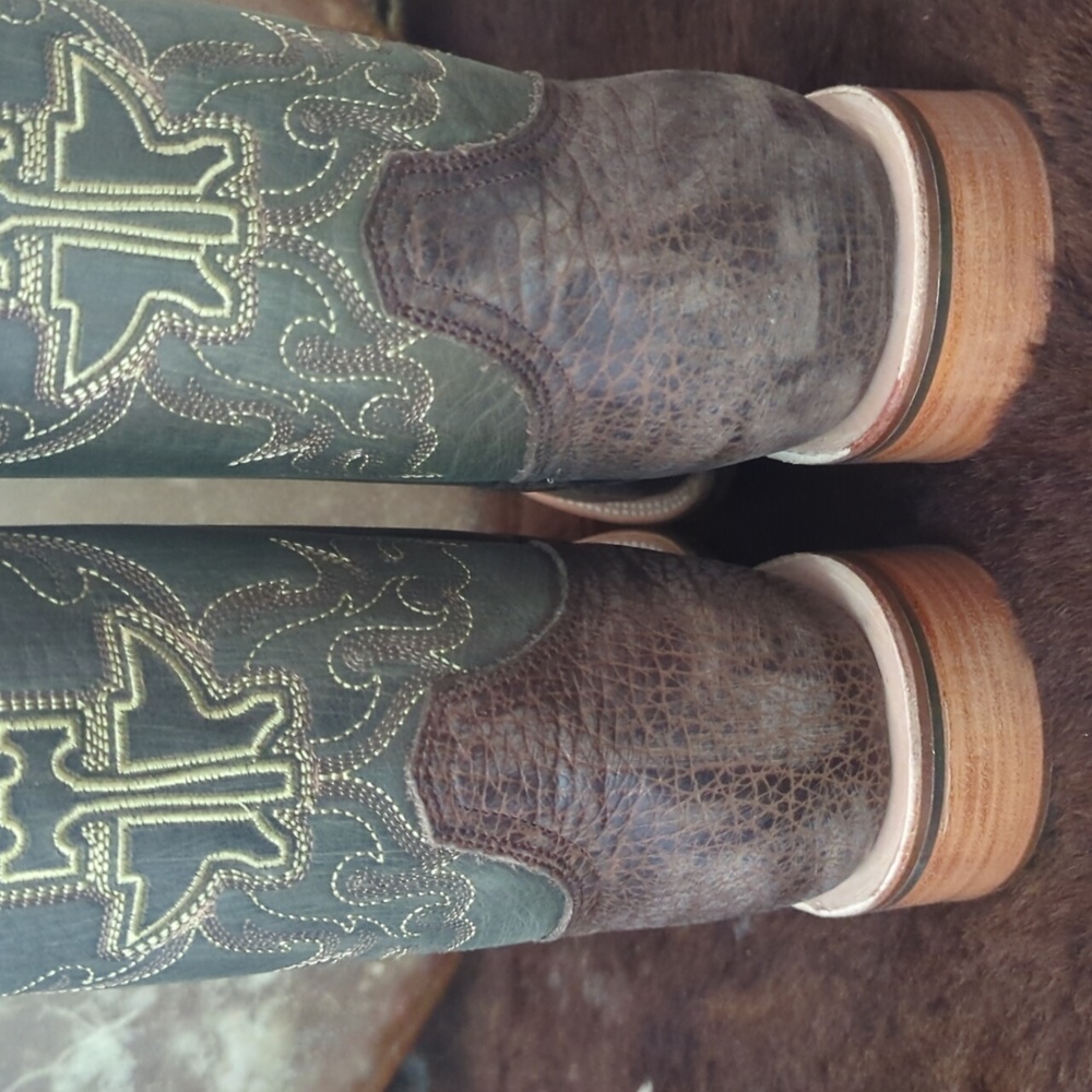 TIN HAUL men's "Take No Bull" square toe cowboy boot sz 8.5D 🔥new in box🔥 - Picture 12 of 16